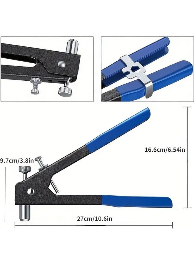 86pcs Rivet Nut Tool Kit Hand Riveter Set with M3 M4 M5 M6 M8 Threaded Rivet Nuts Mandrel for Automotive Motorcycle Bicycle Scooter Car Truck - Image 3